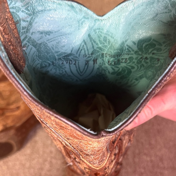 Corral Cognac/Brown Patch Boots C2902 Size 7 - Picture 9 of 9